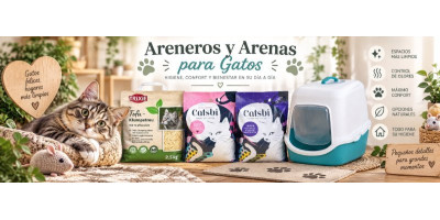 Areneros y arenas para gatos Areneros y arenas para gatos
