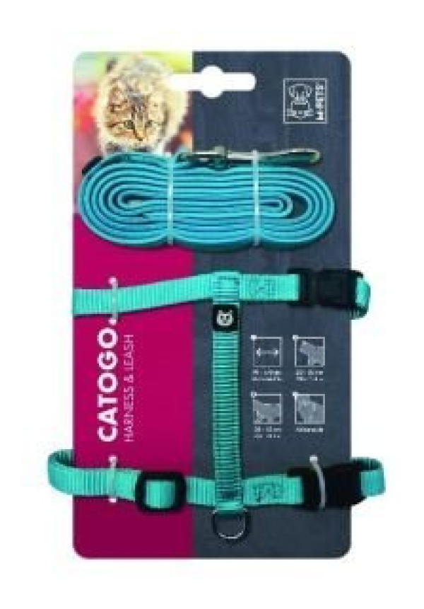 Conjunto de arnés y correa para gato CATOGO - Azul