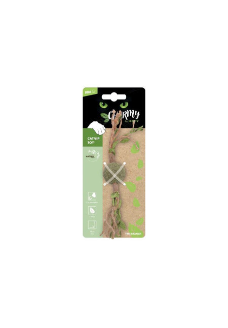 Juguete CHARMY con hierba gatera - Rama de árbol verde