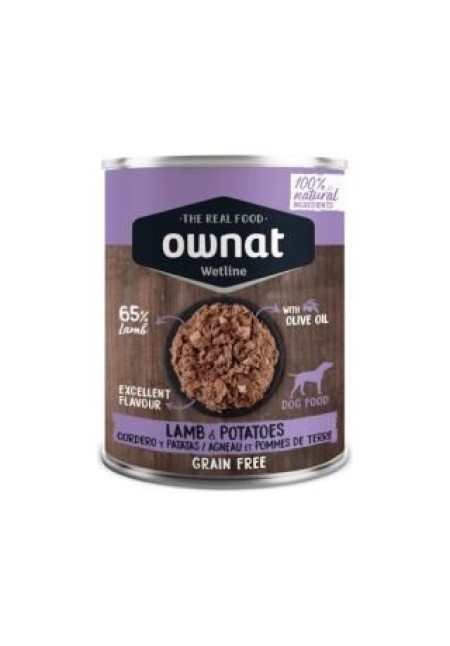 OWNAT WETLINE DOG LAMB & POTATOES 395 GR LATA OWNAT WETLINE DOG LAMB & POTATOES 395 GR LATA