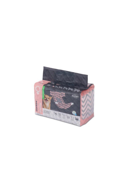 CARBON PAÑALES HEMBRA S - 15 PCS