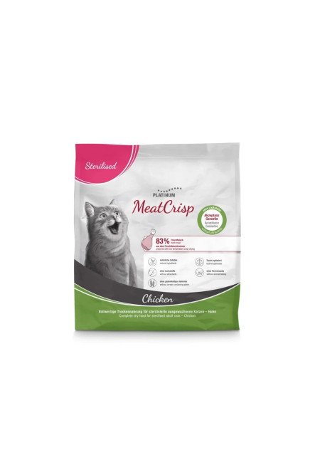 Platinum MeatCrisp Sterilised Pollo para Gatos 400GR