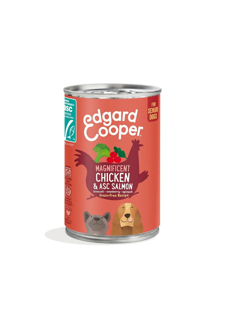 EDGARD COOPER Pollo y salmón ASC 400GR