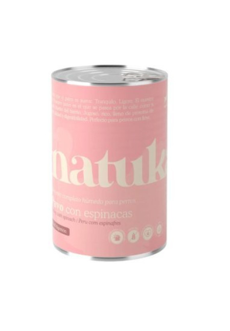 NATUKA PAVO CON ESPINACAS 400GR NATUKA PAVO CON ESPINACAS 400GR