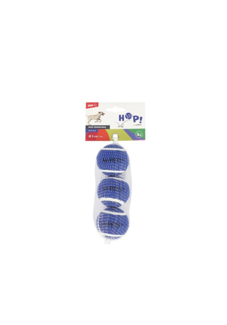 PELOTA DE TENIS AZUL PACK 3 PELOTAS DE 5CM