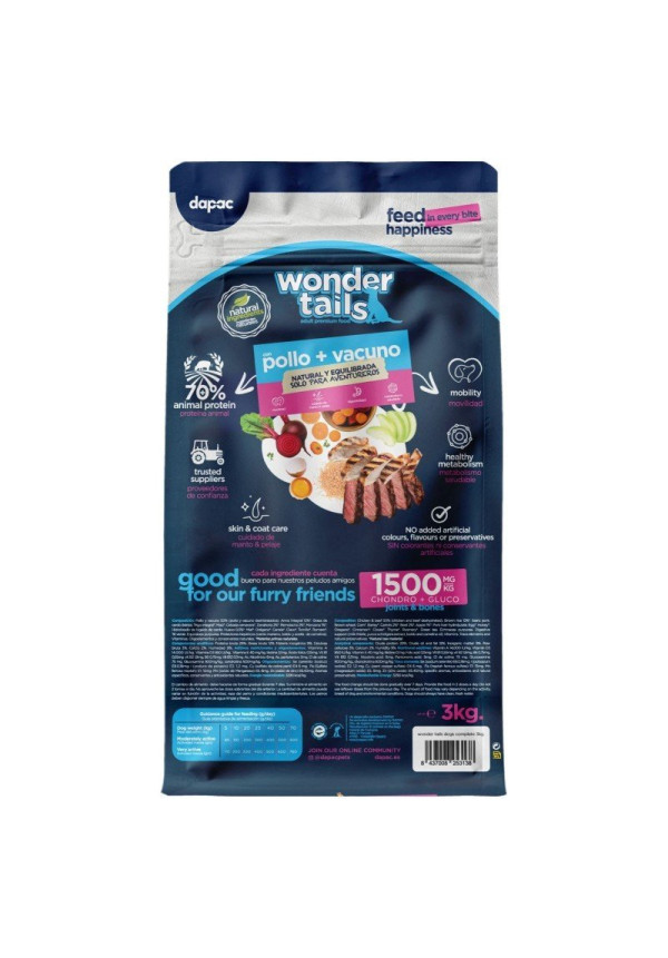 Wonder Tails dogs 3KG