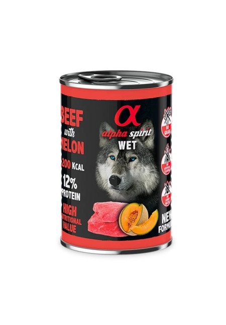 Paté de Ternera con Melón para Perros 400gr