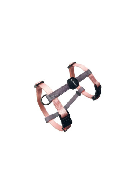 Conjunto de arnés y correa GENTLE CAT color rosa rubor