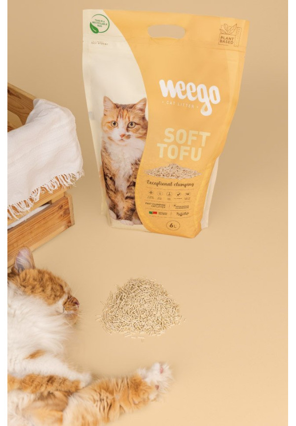 Weego Arena para gatos SoftTofu 6L