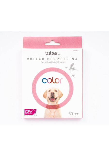 TABERDOG Collar Permetrina Rosa 60 cm TABERDOG Collar Permetrina Rosa 60 cm
