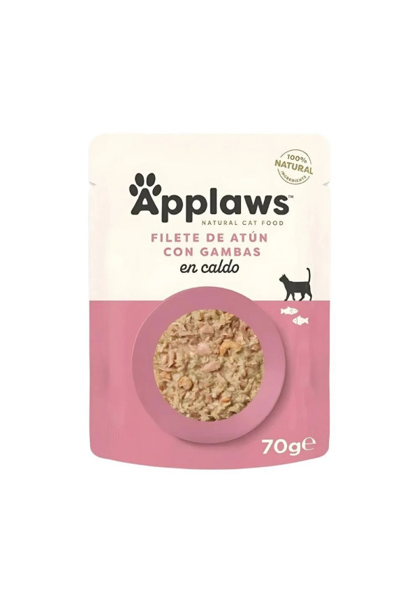 Applaws Sobre de Atún con Gambas en Caldo para Gato 70GR