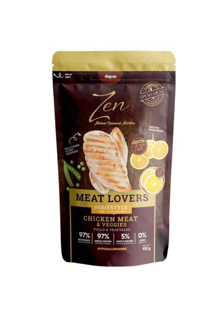Zen pouches Meat Lovers pollo 100GR Zen pouches Meat Lovers pollo 100GR