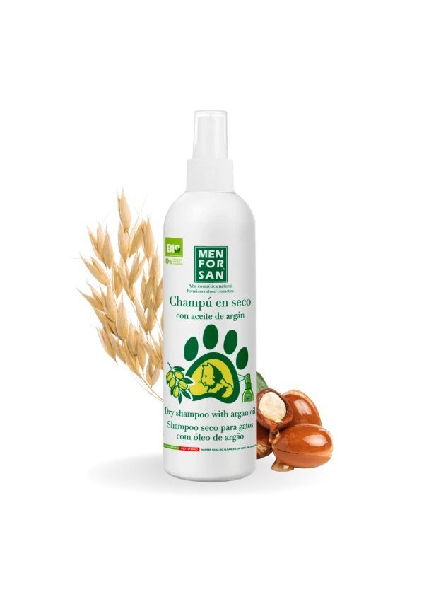 Champú en seco con aceite de argán para gatos 250ml