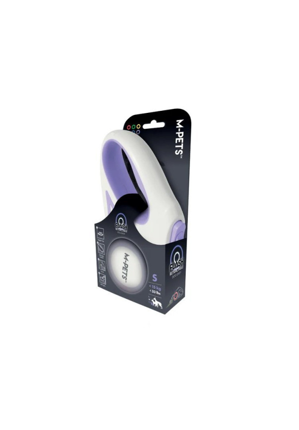 Correa retráctil para perros FLASH color morado 3 M