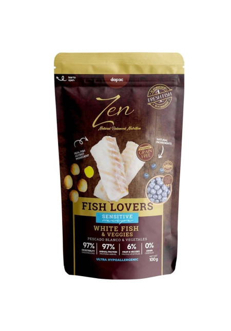 Zen pouches Fish Lovers pescado blanco 100GR Zen pouches Fish Lovers pescado blanco 100GR