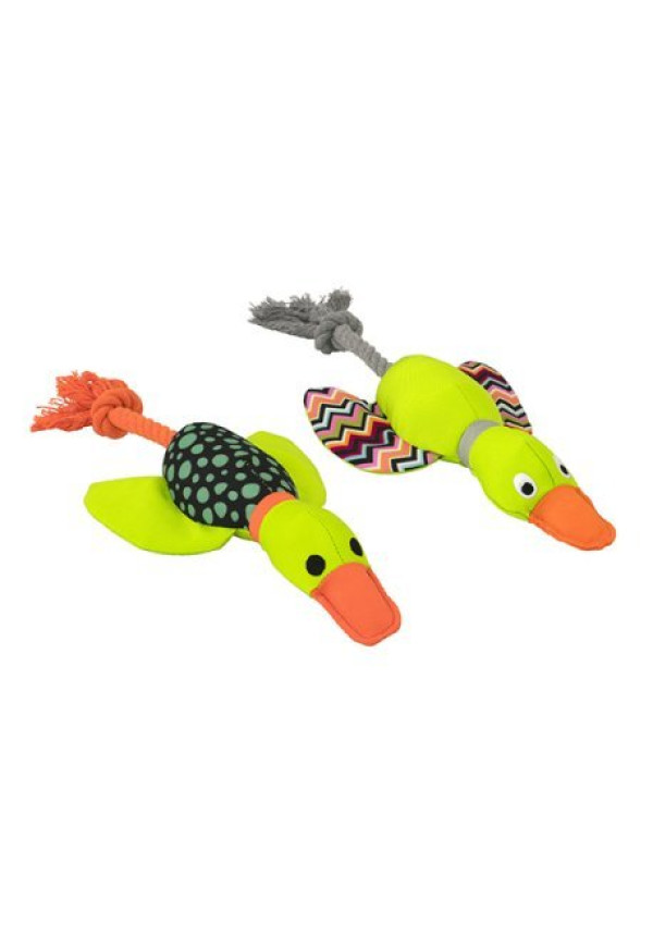 PELUCHE PATO HARRY CON CUERDA DENTAL 33CM 