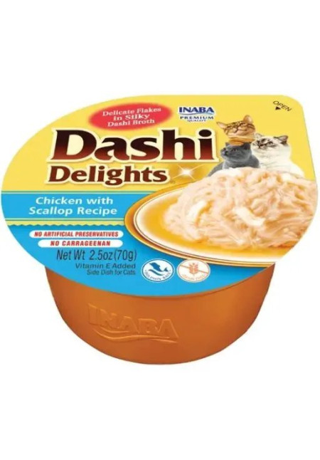 Dashi Delights de Pollo con Vieira para Gatos 70GR