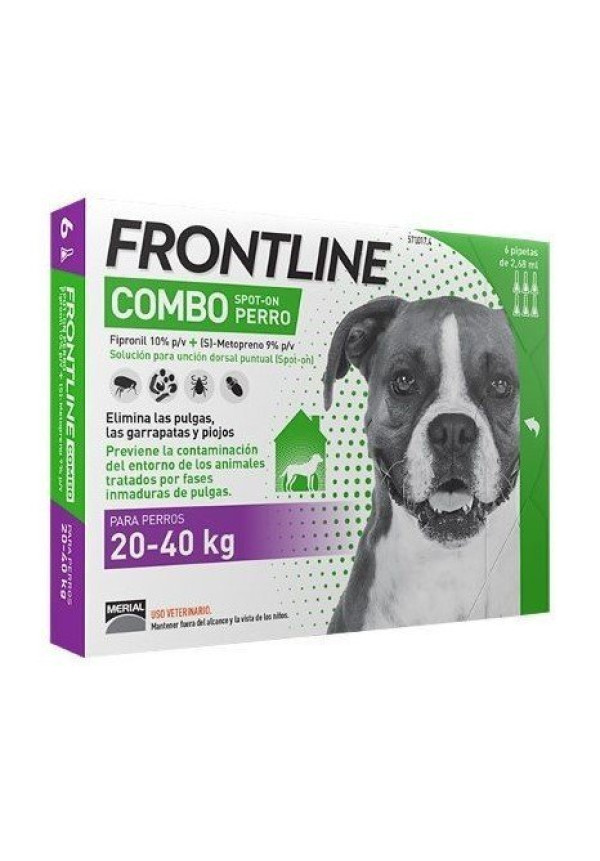 FRONTLINE COMBO Spot-On Perro 20-40 kg (3 Pipetas)