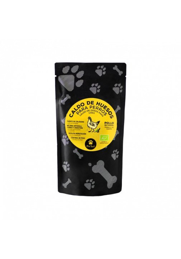 Caldo de huesos de pollo ecológico para perros 230ML
