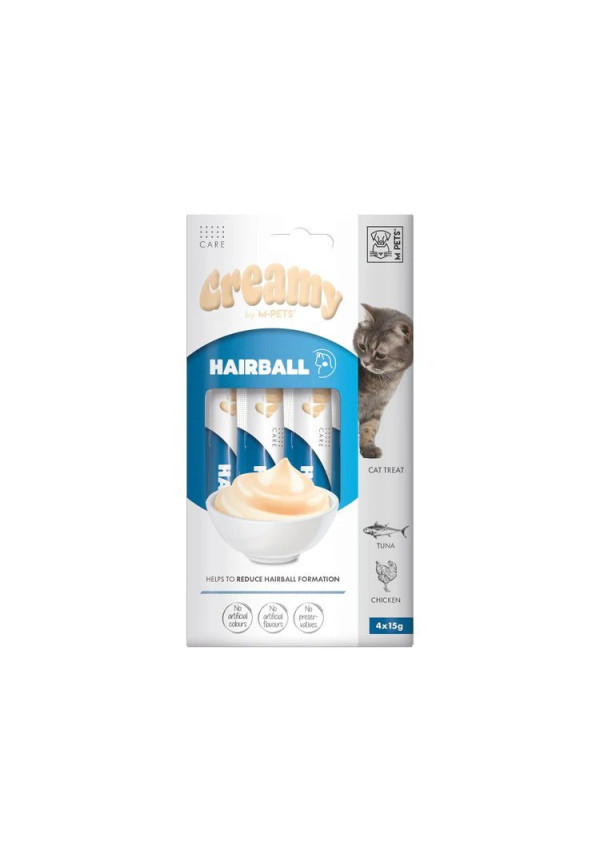 Creamy Cat Treat Bolas de Pelo con Atún y Pollo 60 Gr