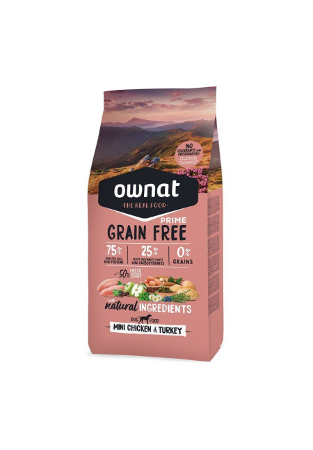OWNAT GF PRIME MINI CHICKEN&TURKEY 400gr OWNAT GF PRIME MINI CHICKEN&TURKEY 400gr