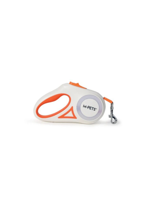 Correa retráctil para perros FLASH color naranja 3 M