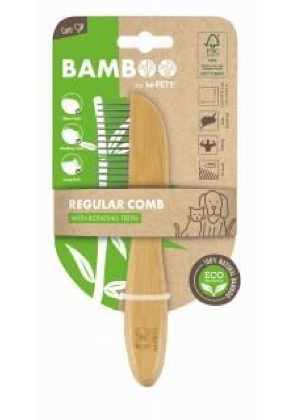 BAMBOO PEINE REGULAR CON 16 DIENTES GIRATORIOS ECO