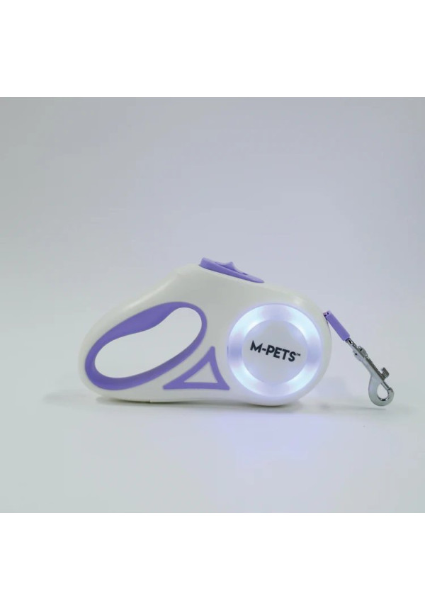 Correa retráctil para perros FLASH color morado 3 M