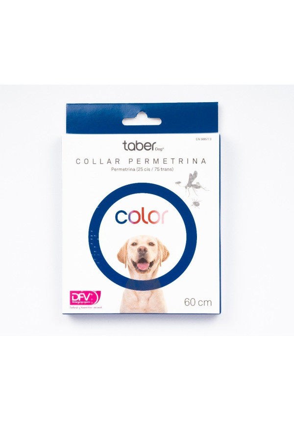 TABERDOG Collar Permetrina Azul 60 cm 