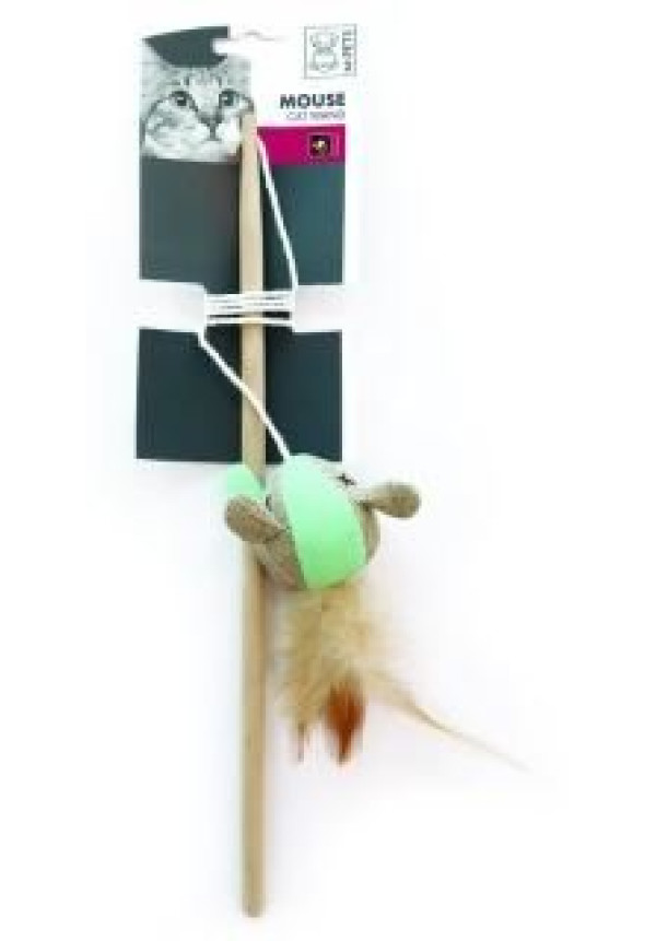 MOUSE CAT WAND , JUGUETE DE GATO