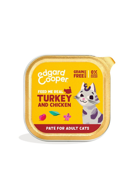 Edgard and Cooper Tarrina Adult Pavo y Pollo 85GR Edgard and Cooper Tarrina Adult Pavo y Pollo 85GR
