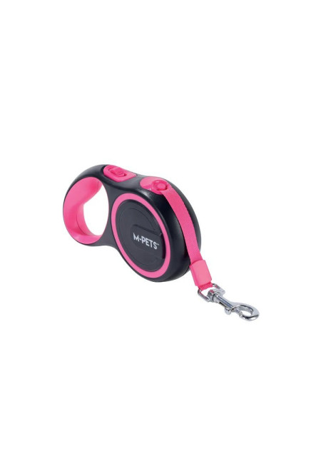 Correa retráctil para perros LIBERTY - Rosa S 3 Metros