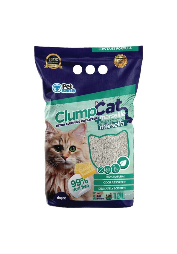 Bentonita natural Clumpcat jabón marsella 10L