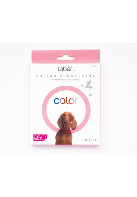 TABERDOG Collar Permetrina Rosa 40 cm TABERDOG Collar Permetrina Rosa 40 cm