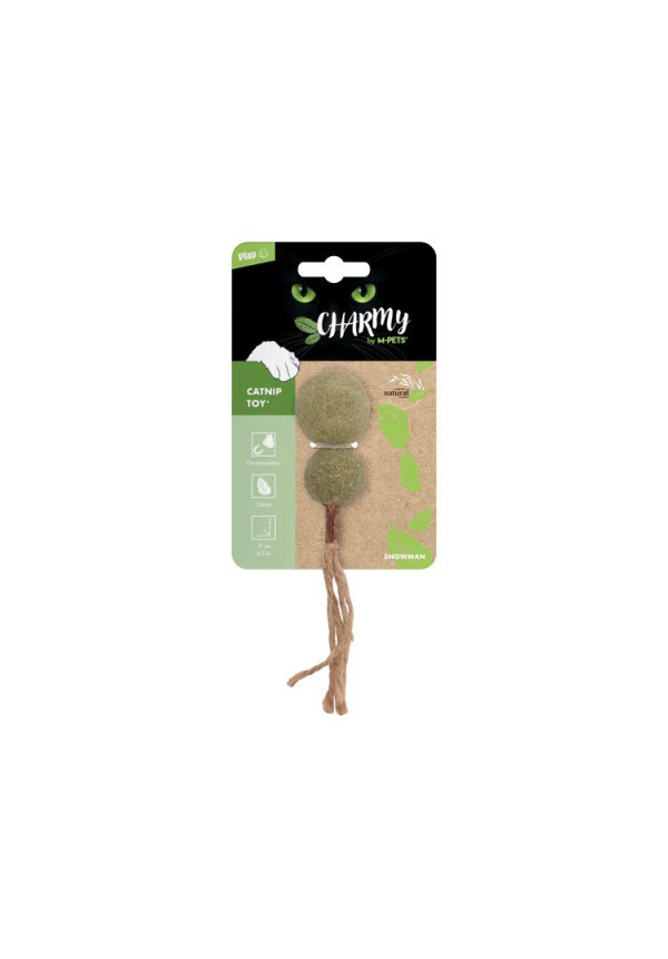 Juguete CHARMY con hierba gatera - Muñeco de nieve