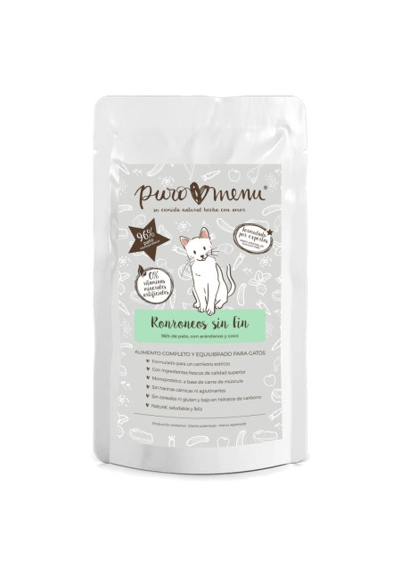 Menú Ronroneos sin Fin BIO (Pato) 100GR Menú Ronroneos sin Fin BIO (Pato) 100GR