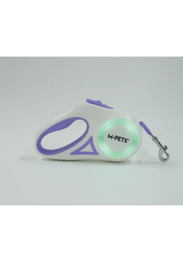 Correa retráctil para perros FLASH color morado 3 M