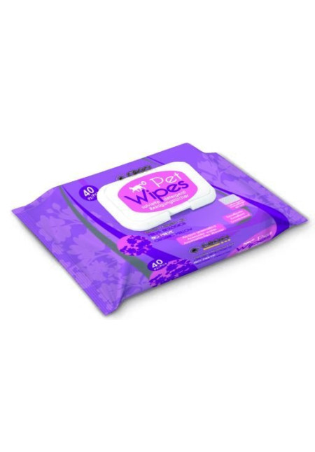 CROCI Toallitas de Gato Organic Mauve 40unid