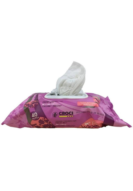 CROCI Toallitas de Gato Organic Mauve 40unid