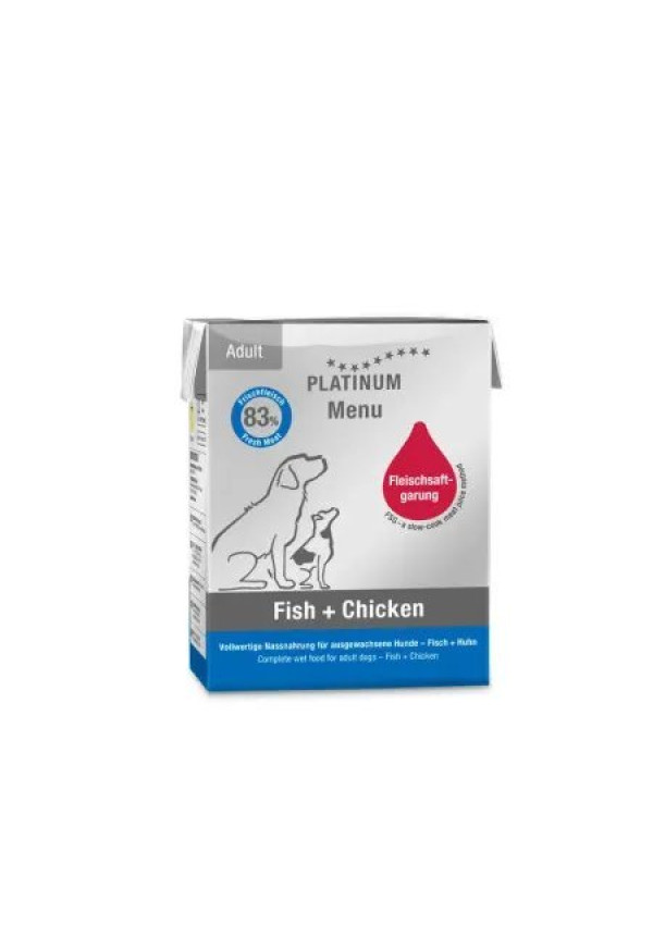 Platinum Menu Adult Fish and Chicken 375GR