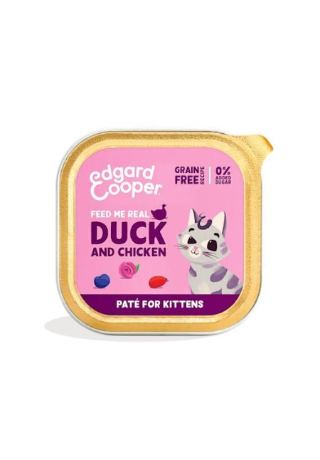 Edgard Cooper Gatito Pato y pollo - Paté 85gr Edgard Cooper Gatito Pato y pollo - Paté 85gr