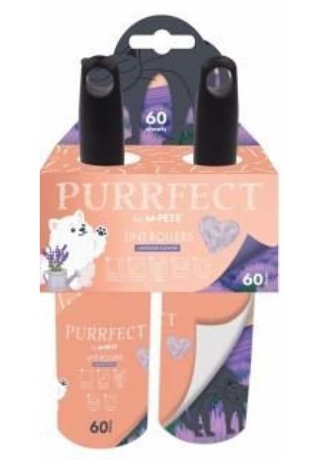 PURRFECT RODILLO QUITAPELOS LAVANDA 120 HOJAS PURRFECT RODILLO QUITAPELOS LAVANDA 120 HOJAS