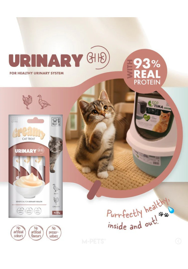 Creamy Cat Treat Urinary con Pato y Pollo 60 Gr