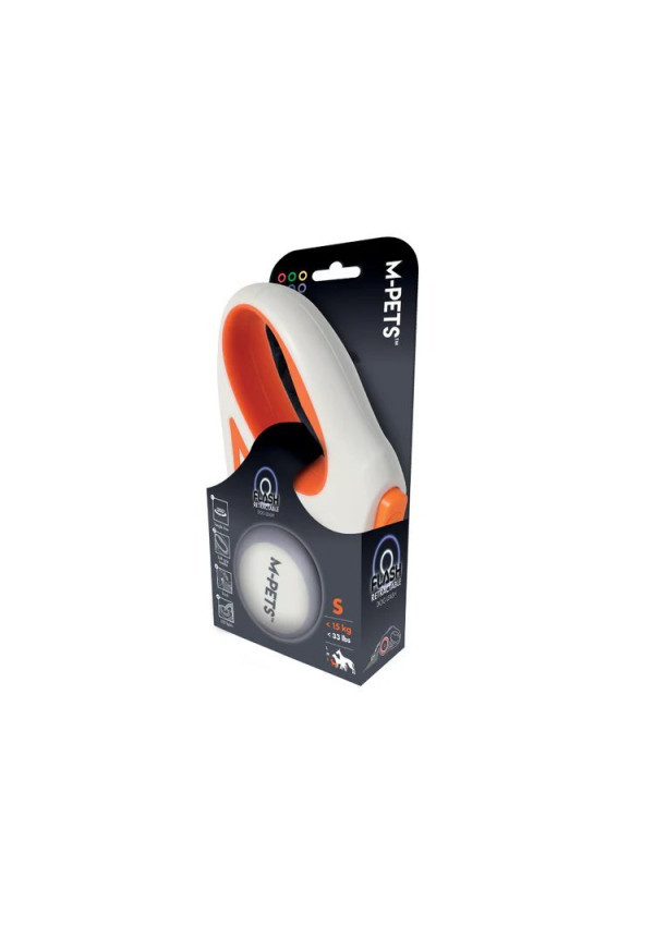 Correa retráctil para perros FLASH color naranja 3 M