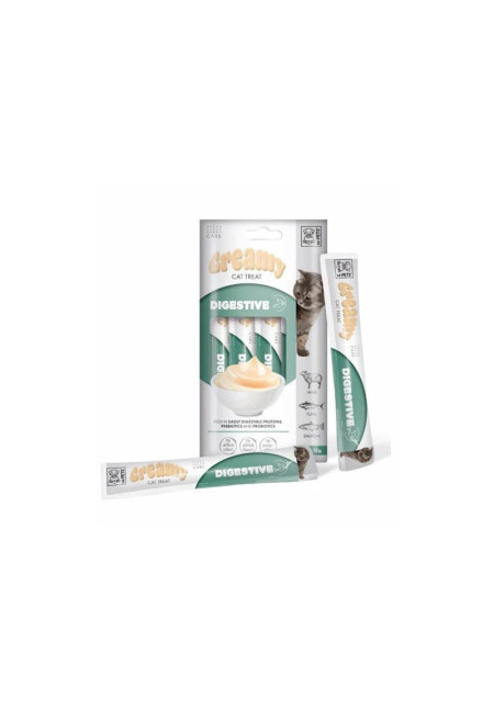 Creamy Cat Treat Digestive con Cordero Atún y Salmón 60 Gr Creamy Cat Treat Digestive con Cordero Atún y Salmón 60 Gr