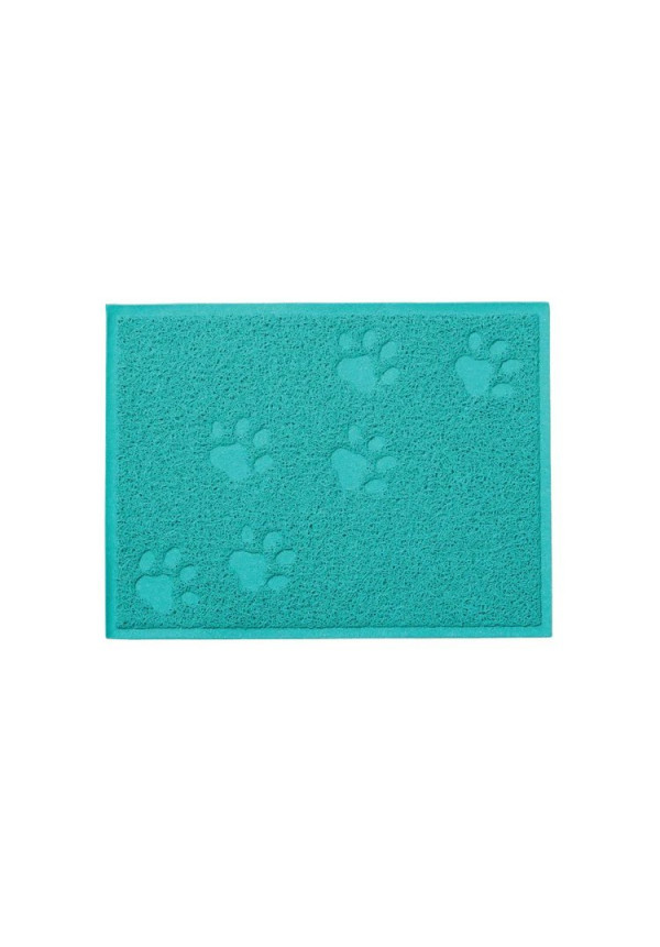 Alfombrilla para arenero de gatos FOOTPRINT azul