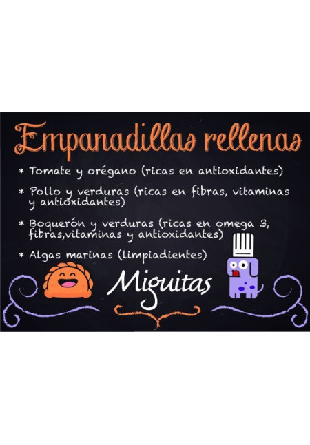 EMPANADILLA Boqueron y verduras 4 UNID