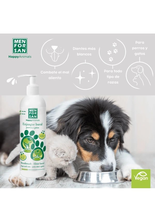 Enjuague bucal antisarro para perros y gatos 500ml