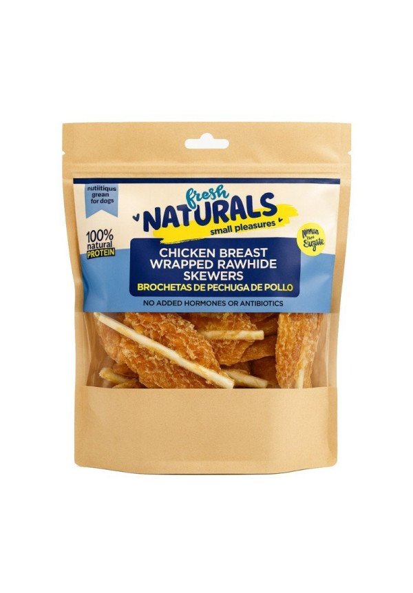 Snack Fresh Naturals Brochetas de pechuga de pollo - Bolsa 1kg