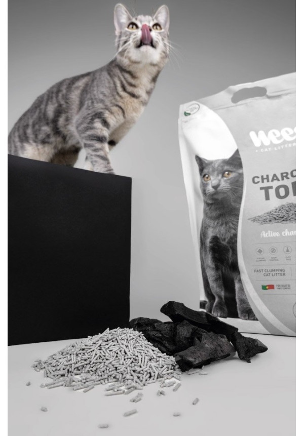 Weego Arena para gatos Carbón Tofu 6L